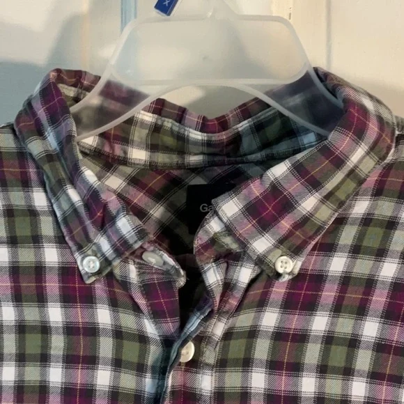 Men's Plaid Gap Shirt - Multicolor XL - Picture 7 of 13